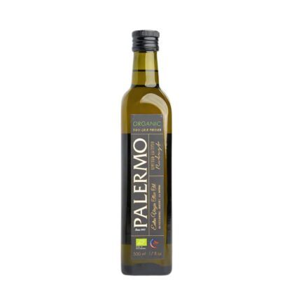 Palermo Organic Extra Virgin Olive Oil In Dark Marasca Glass Bottle 500ml