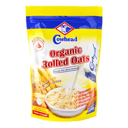Cowhead Organic Rolled Regular Oats - 500g