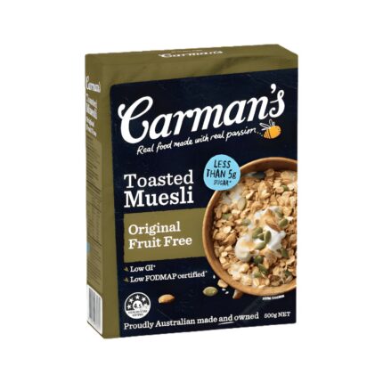 Carman's Toasted Muesli Original Fruit Free 500g