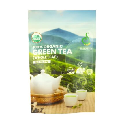 100% Organic Green Tea Whole Leaf 90g