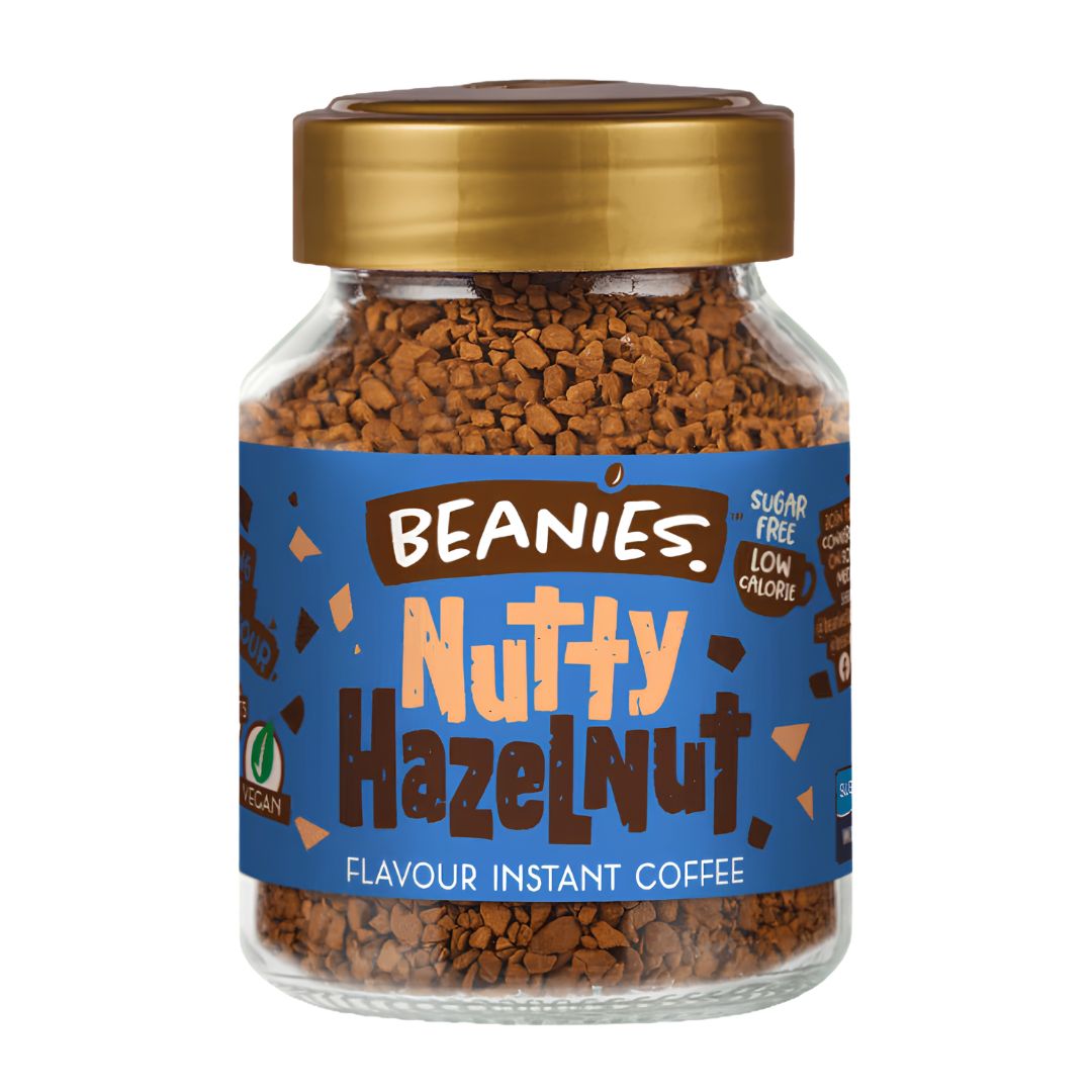 Beanies Nutty Hazelnut Flavour Instant Coffee 50g Beanies Nutty Hazelnut Flavour Instant Coffee 50g - Image 1