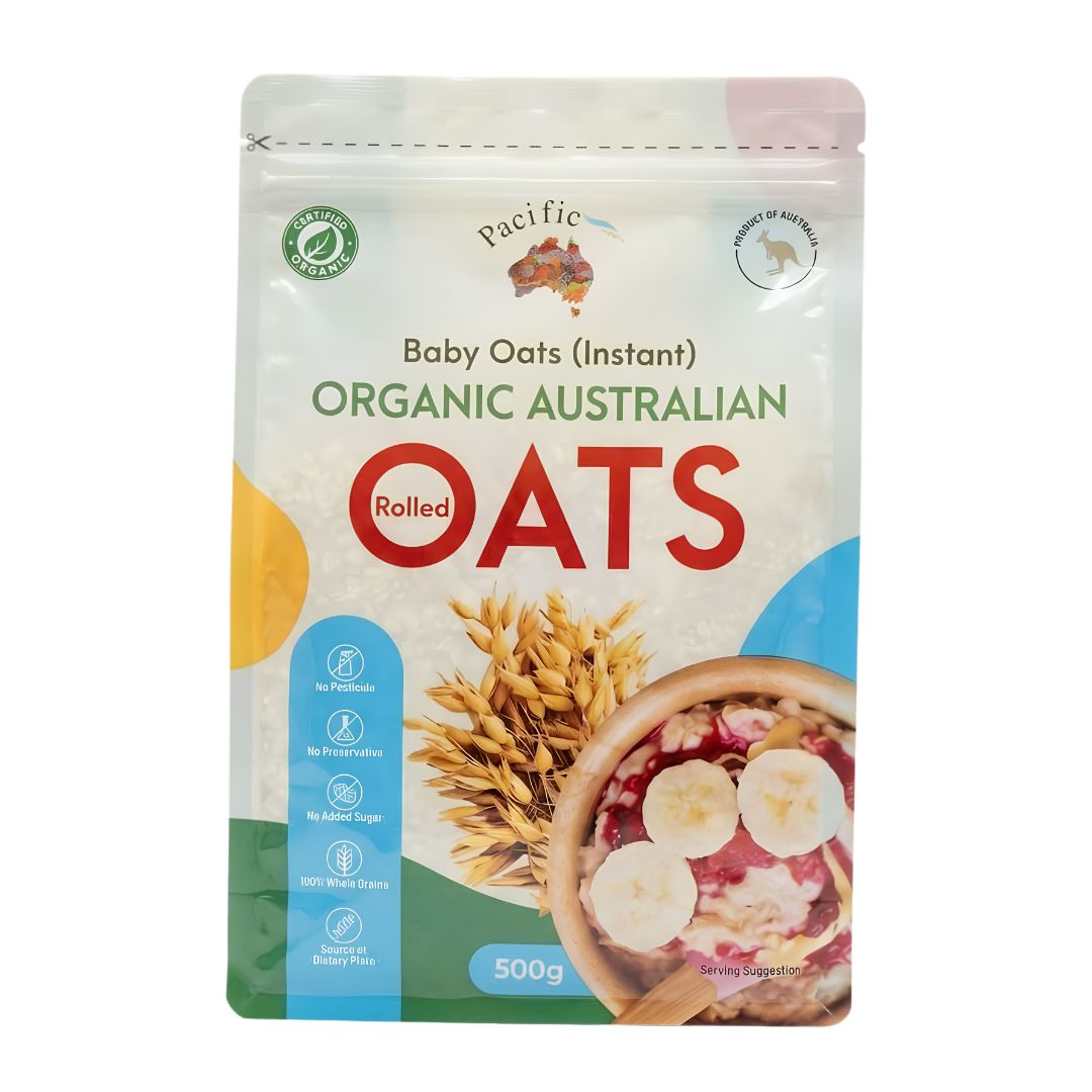 Pacific Organic Instant Baby Oats 500g Pacific Organic Instant Baby Oats 500g - Image 1